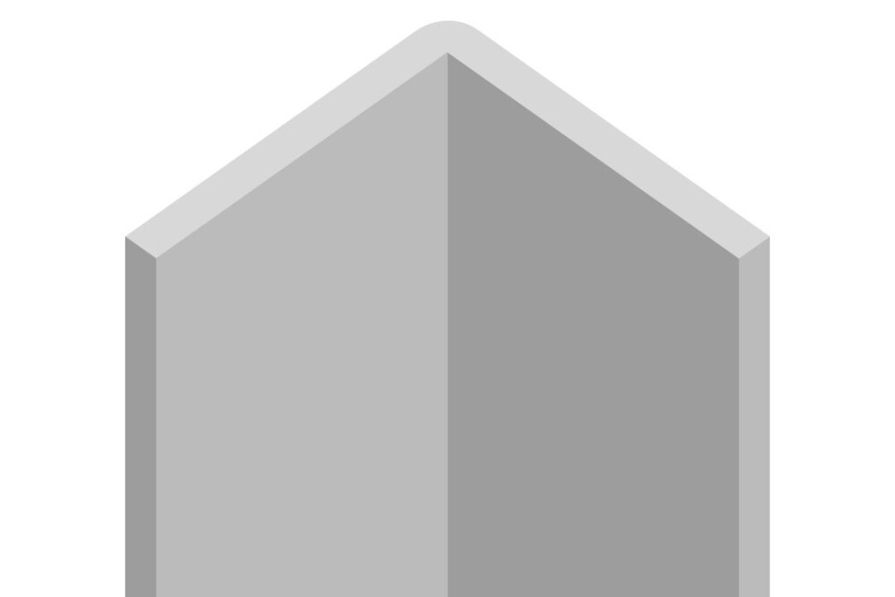 PVC Zwart Hoek-profiel(3.0)40x40x1.8 per meter