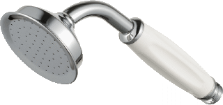 Afbeelding voor Handdouche chroom greep wit