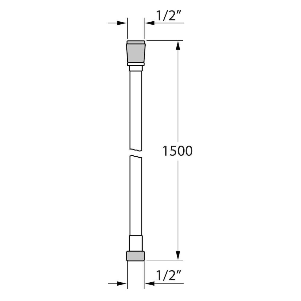Doucheslang NEO wit 150cm
