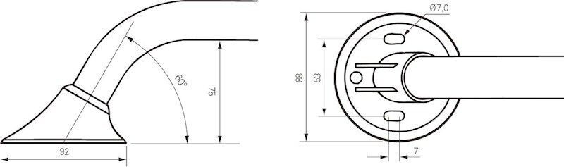 Linido greep ergogrip 30 cm wit