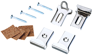 Afbeelding voor Spiegelklem chroom 4dlg