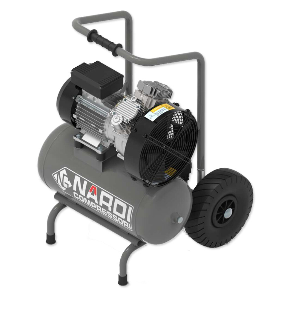 Afbeelding voor Compressor Extreme1 25 ltr. 1,5kW (192 l/min-230V-10bar-1400rpm-72dB-olievrij)