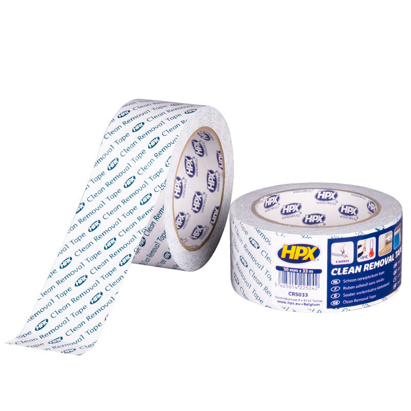 Afbeelding voor Tape pvc-removable 50mmx33mtr