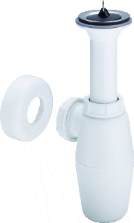Afbeelding voor Bekersifon+plug PP wit 11/4x32