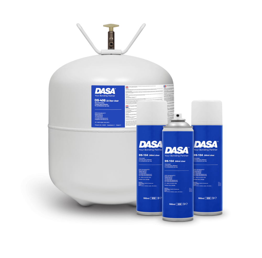 Afbeelding voor Spuitlijm contactspray DS-408 clear NC 22.1 ltr