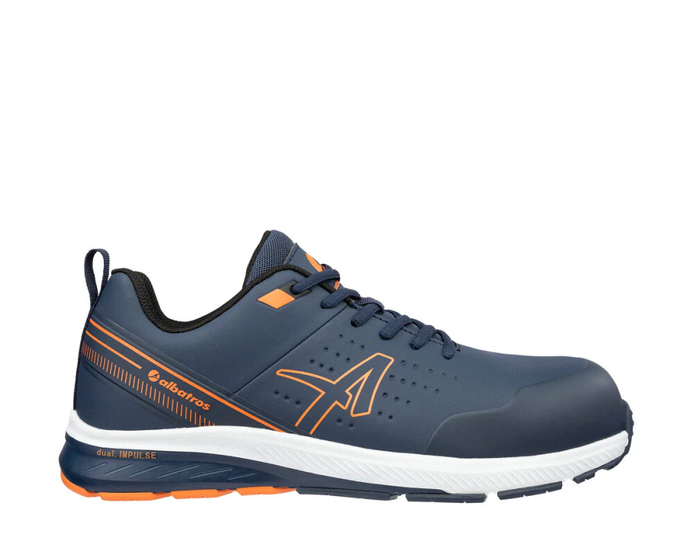 Schoen Vigor 2 impulse laag S3S ESD - blauw/oranje 39