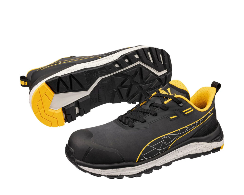 Schoen Xplore laag S3S - antraciet/geel 41