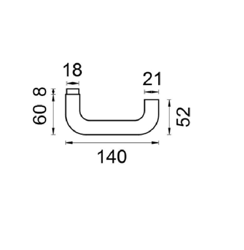 Deurkruk gatdeel U20-model F1