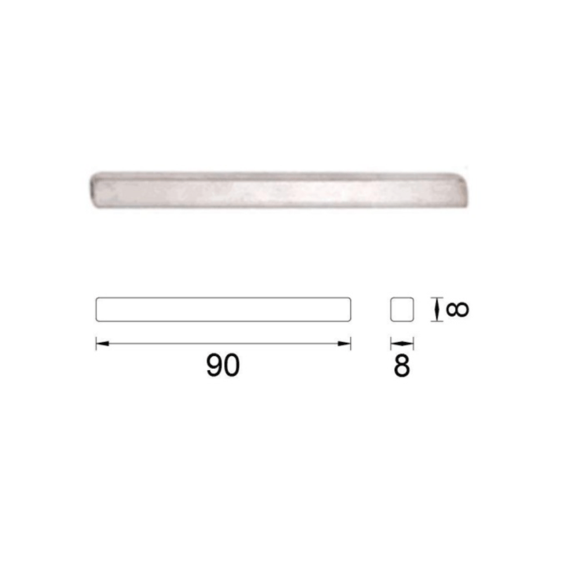 Bevestigingsset+wisselstift smalkn/kr 61-69mm (deurdikte 64mm)