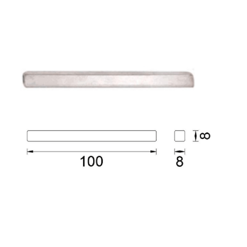 Bevestigingsset+wisselstift smal kn/kr 82-94mm (deurdikte 90mm)