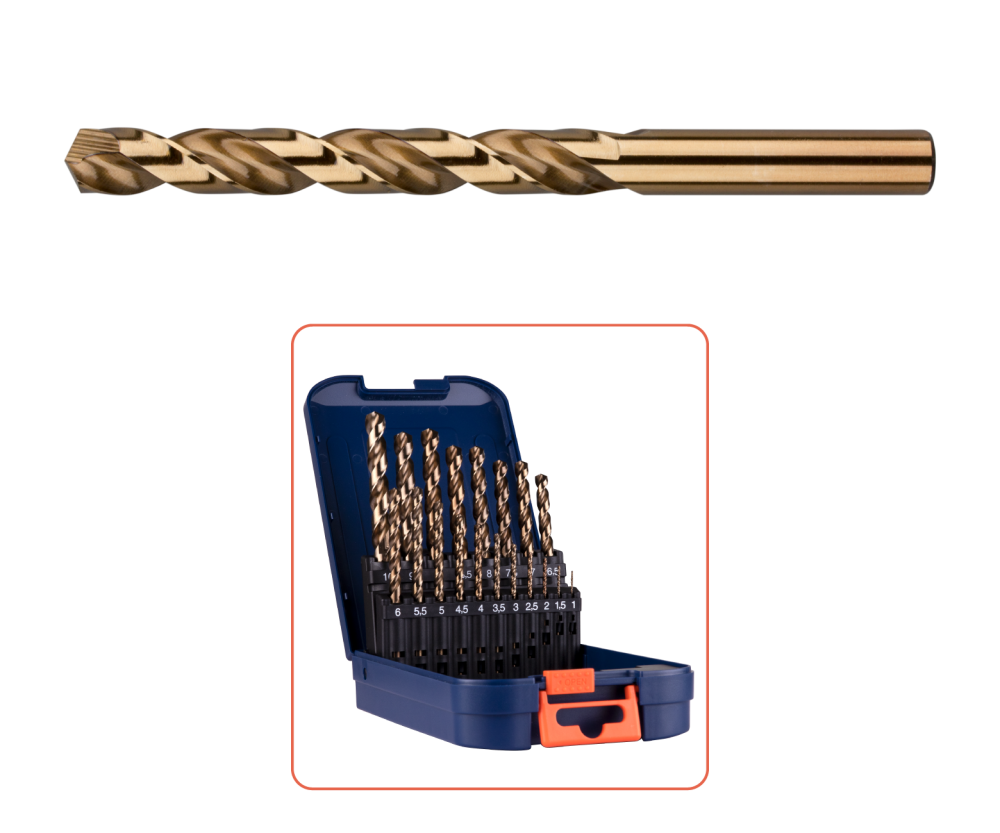 Borenset HSS-G DIN 338 geslepen 25-delig 1-13mm