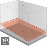Laser roterend Para One rood + ontvanger MM