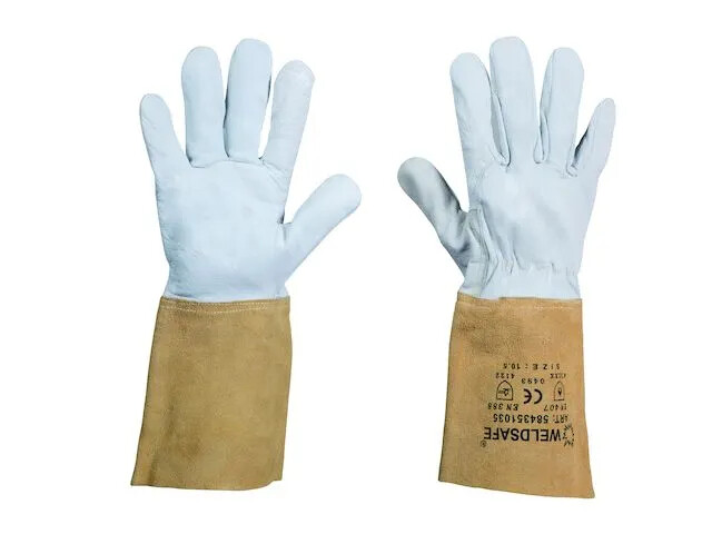 Afbeelding voor Lashandschoen TIG 1035 Geitenleder/Splitleder Manchet maat 10