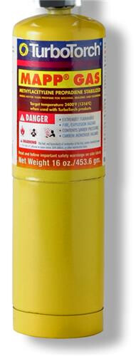 Afbeelding voor Gasfles cilinder mapp 400gr.