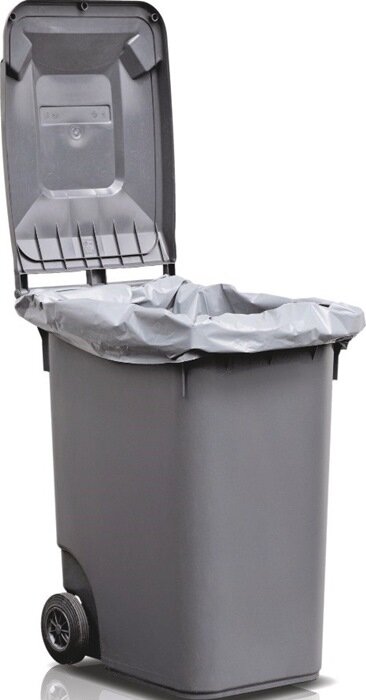 Afbeelding voor Kunststofzak 120ltr LD-PE grijs  B500/450x1250mm per stuk