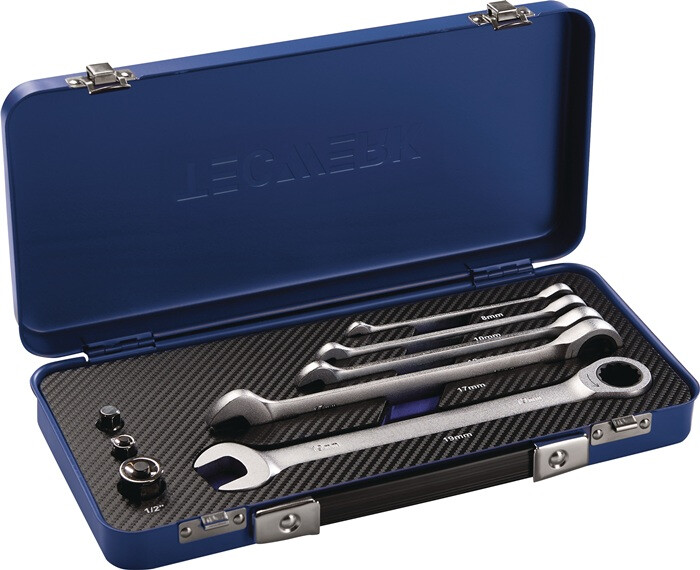 Afbeelding voor Ringratelsteeksleutelset 8dlg