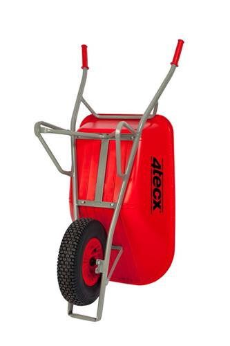 Kruiwagen 100ltr hdpe rood