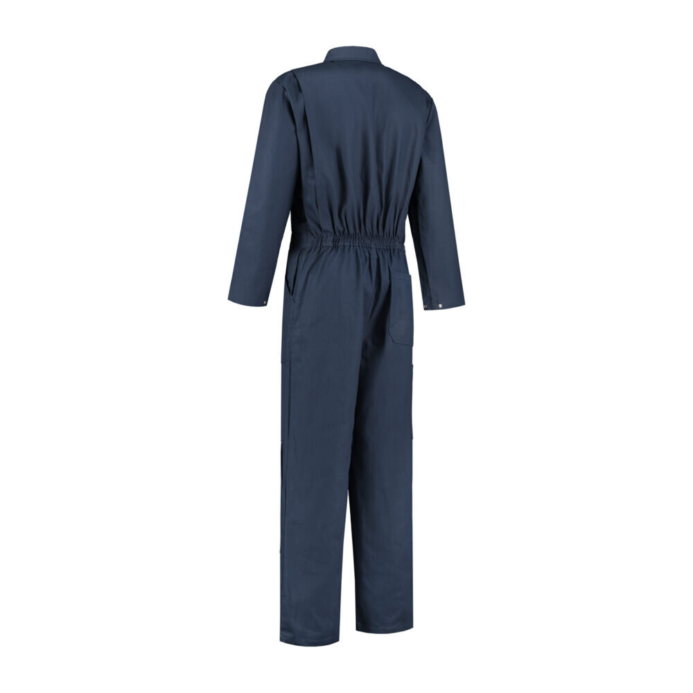 Overall 100% katoen drukknoop navy 58