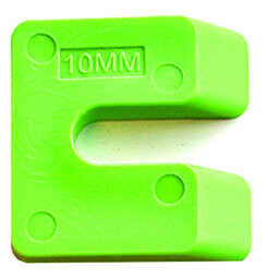 Uitvulplaatjes 10 mm groen box 80 stuks