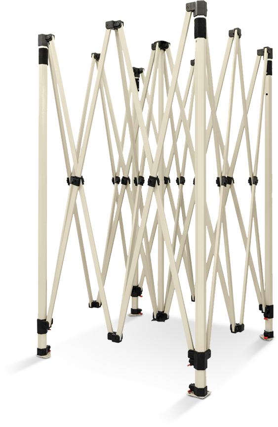 Doorwerktent 3x3mtr Zwart (Go-Work)