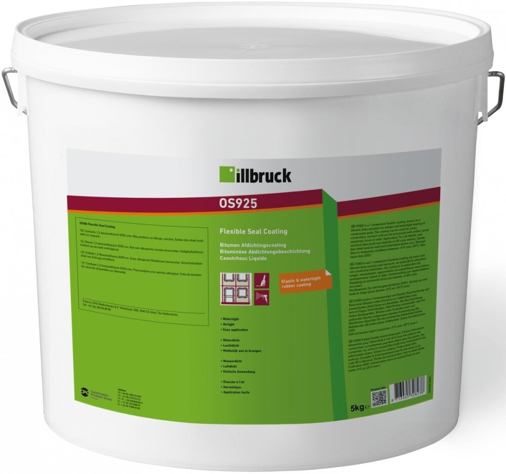 Afbeelding voor Afdichtcoating 1-component bitumen OS925  5kg