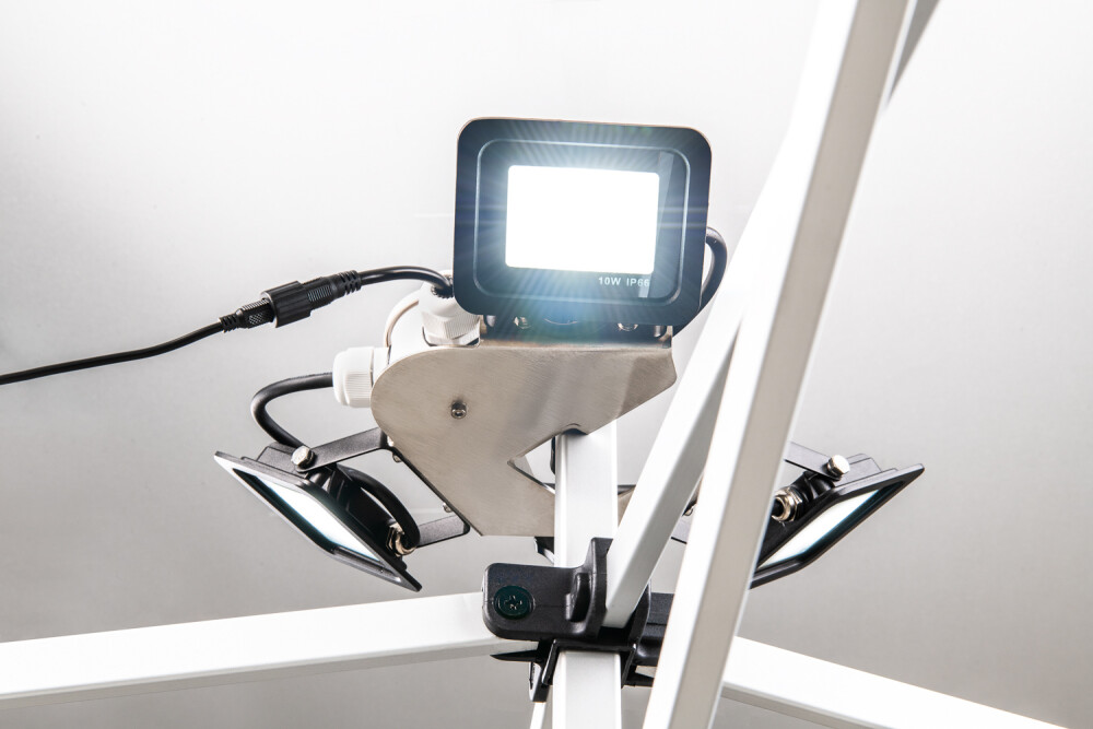 Verlichtingsset LED dimbaar 230V (incl. draagtas en bevestiging)