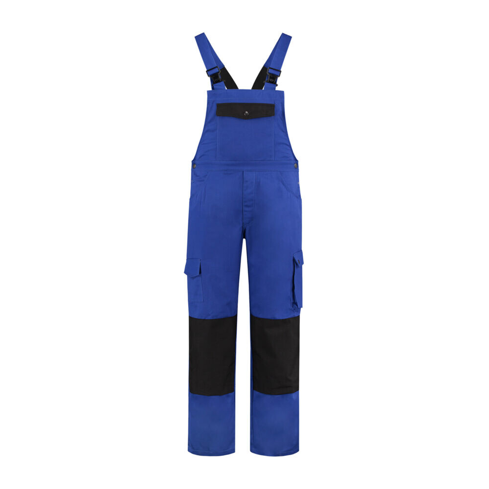 Afbeelding voor Tuinbroek Katoen/Polyester korenblauw/zwart