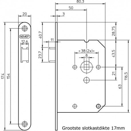Loopslot rs 1255/ 2-50mm*